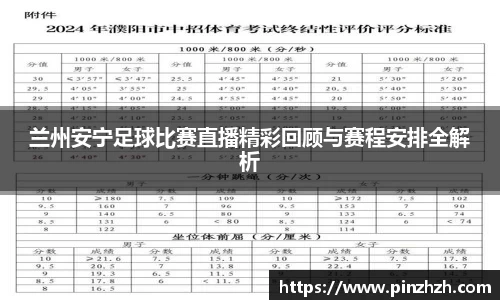兰州安宁足球比赛直播精彩回顾与赛程安排全解析